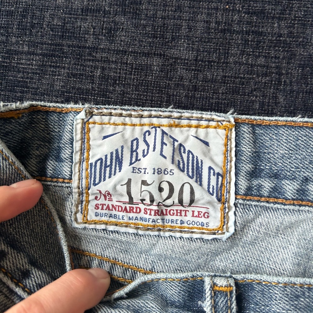 Stetson Slim Straight Blue Jeans